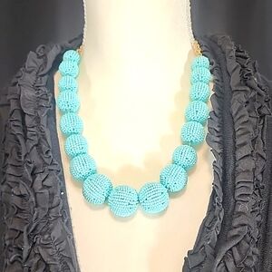 J.Crew Light Blue Beaded Necklace